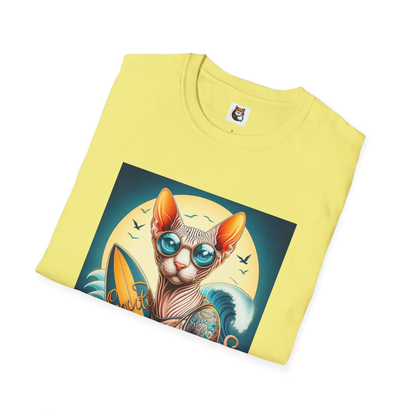 Sphynx Cat surfer