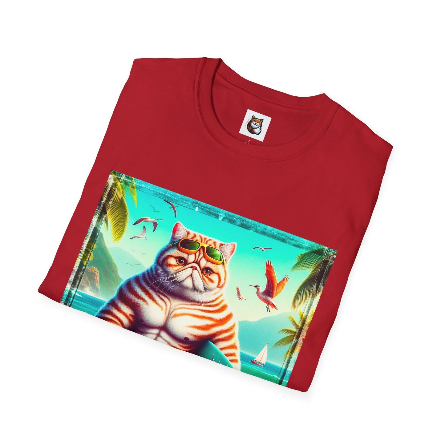 Exotic Shorthair Cat Unisex Softstyle T-Shirt