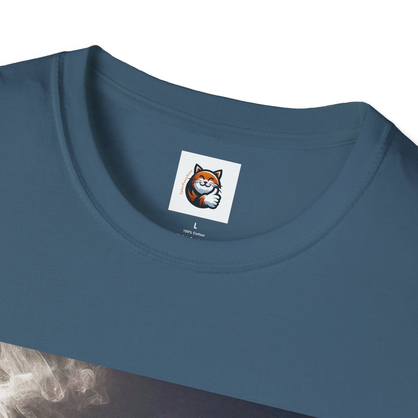Russian Blue Cat Unisex Softstyle T-Shirt