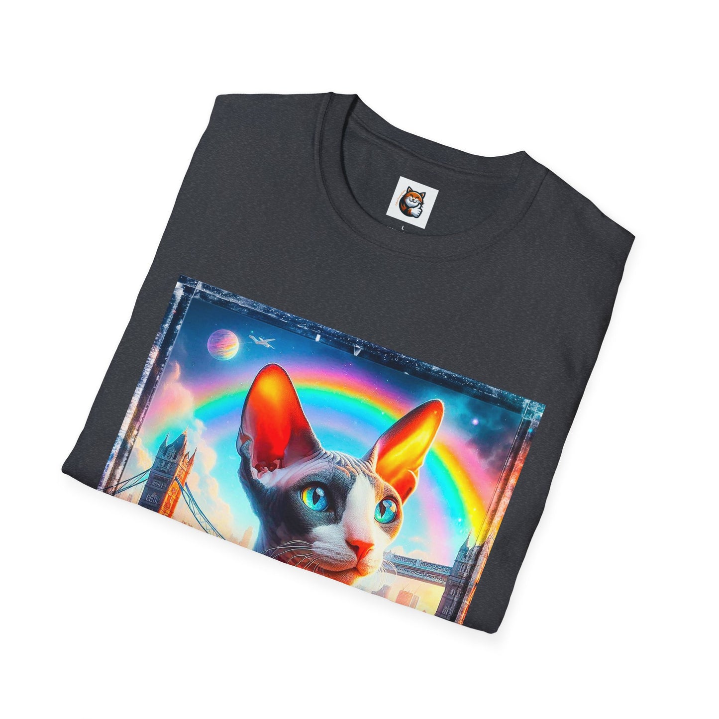 Cornish Rex Cat rainbow bridge T-Shirt