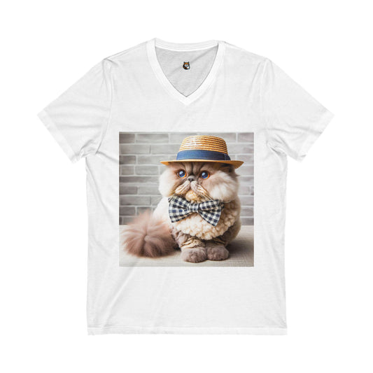 Selkirk Rex Design V-Neck fluffy beauty