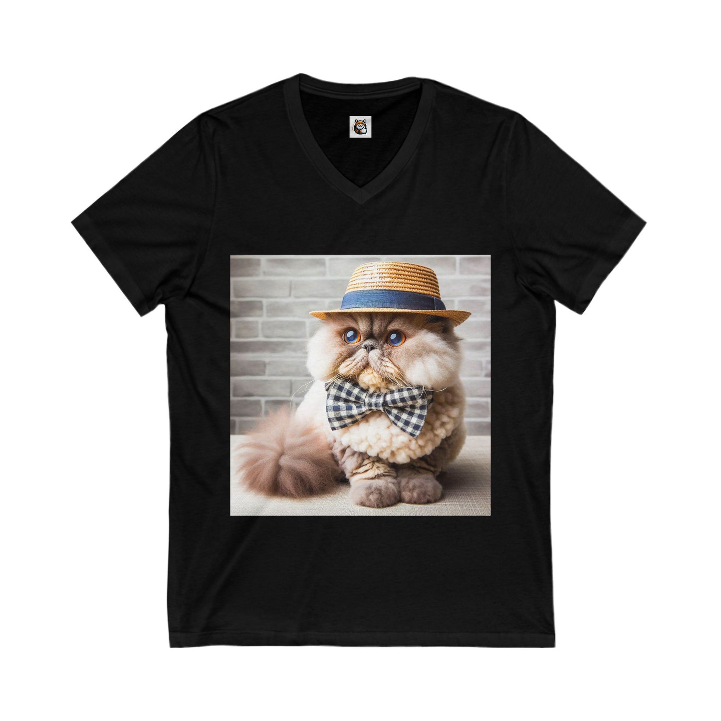 Selkirk Rex Design V-Neck fluffy beauty