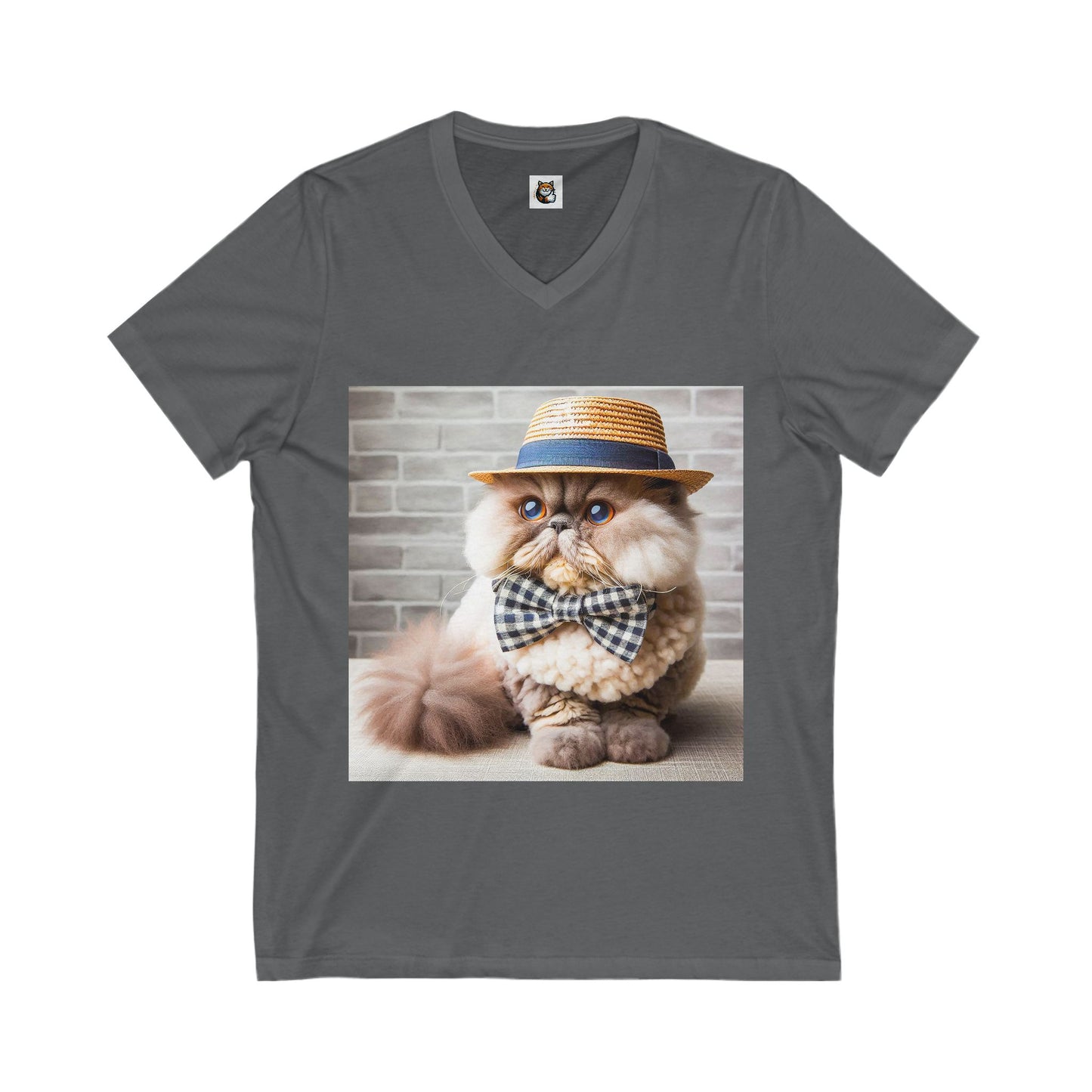 Selkirk Rex Design V-Neck fluffy beauty