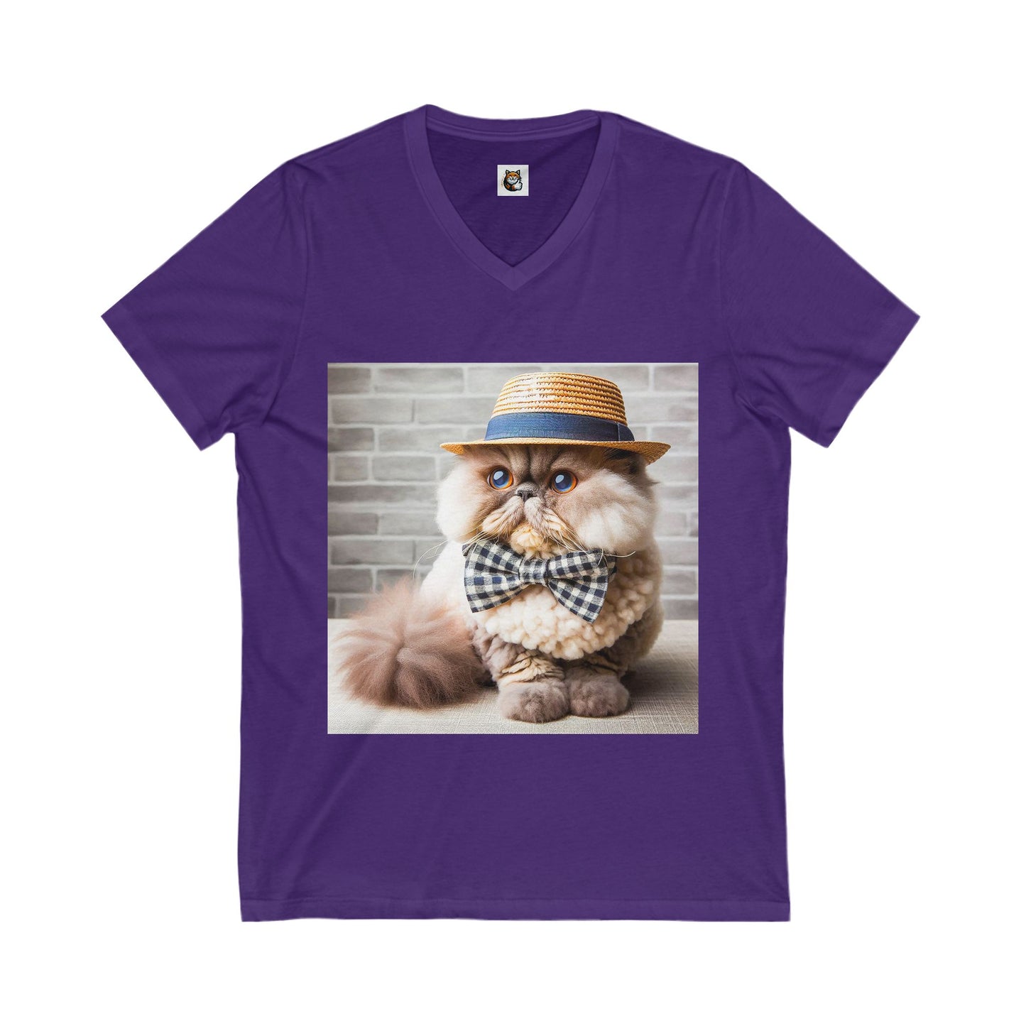 Selkirk Rex Design V-Neck fluffy beauty