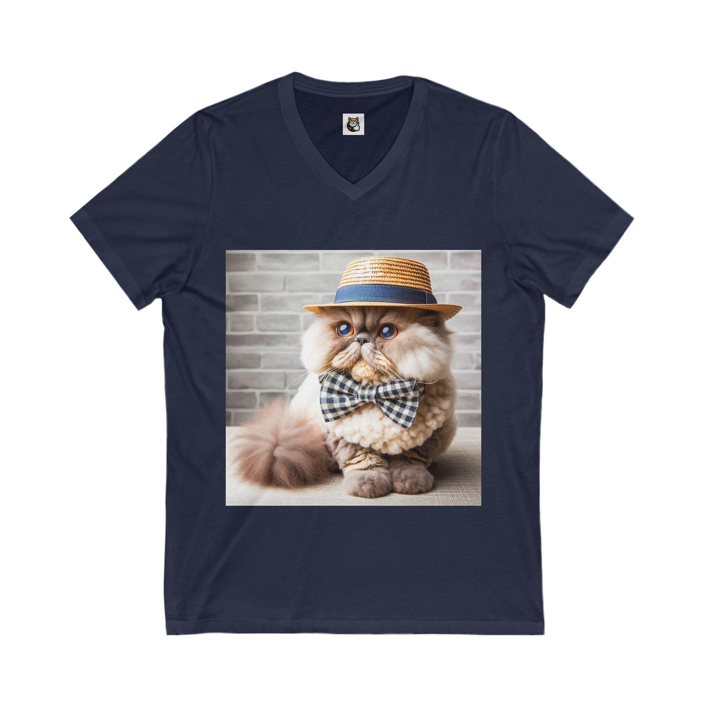 Selkirk Rex Design V-Neck fluffy beauty