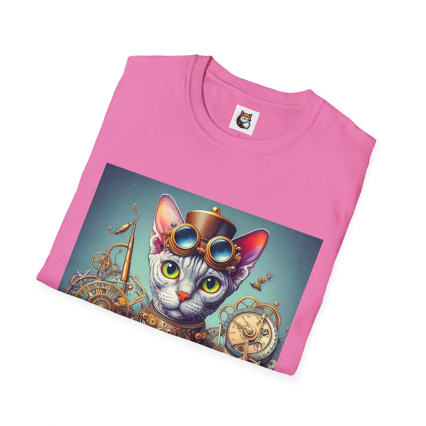 Devon Rex Cat Unisex Softstyle T-Shirt