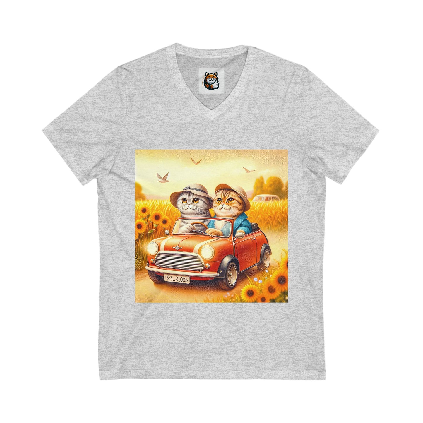 Scottish Fold Cat sunflowers shirt