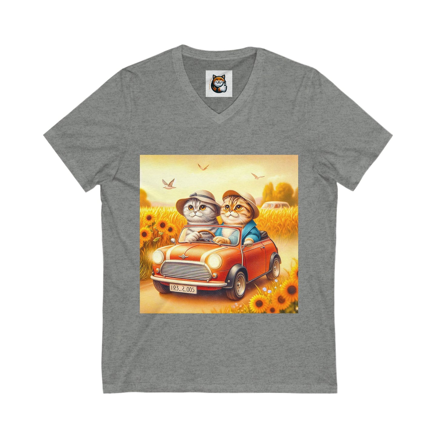 Scottish Fold Cat sunflowers shirt