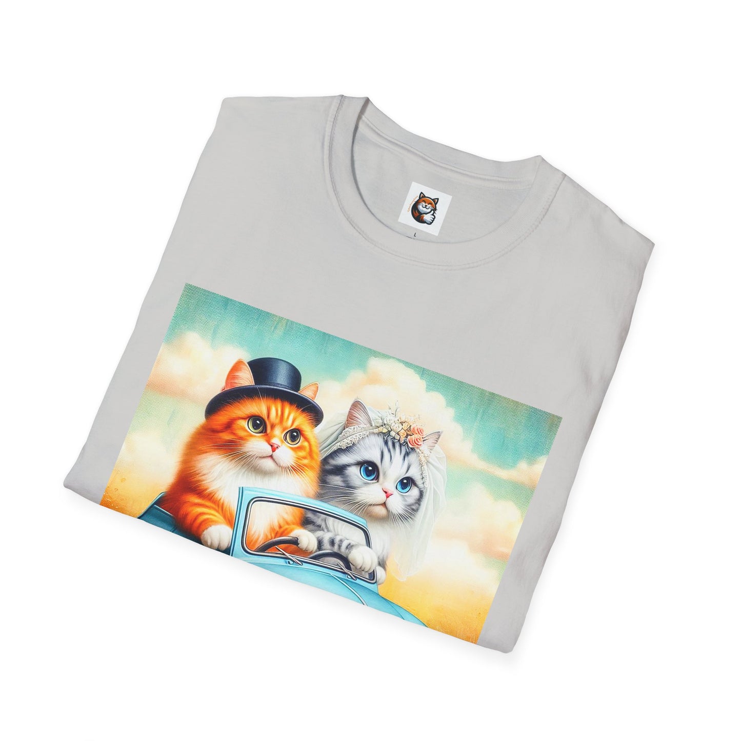 Wacky Domestic Cat Unisex Softstyle T-Shirt