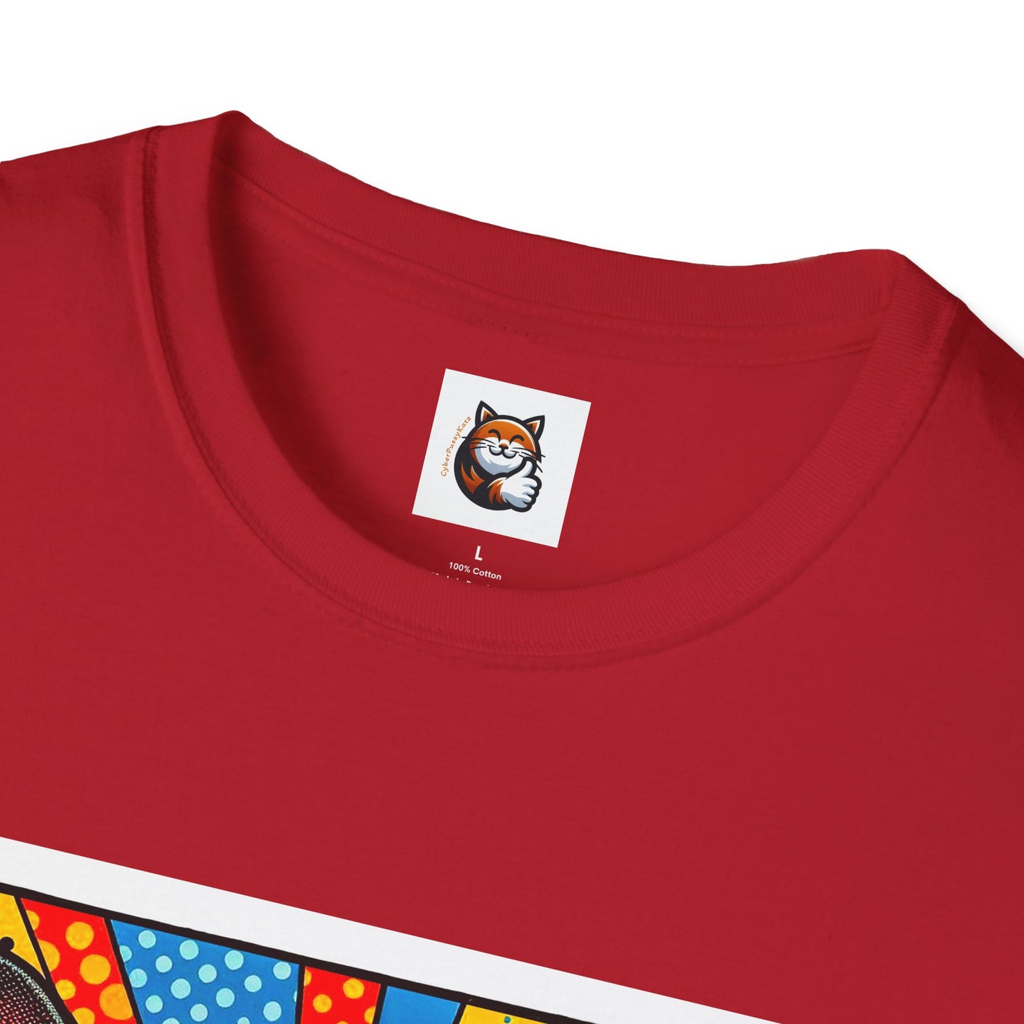 Devon Rex Comic book  Unisex Softstyle T-Shirt