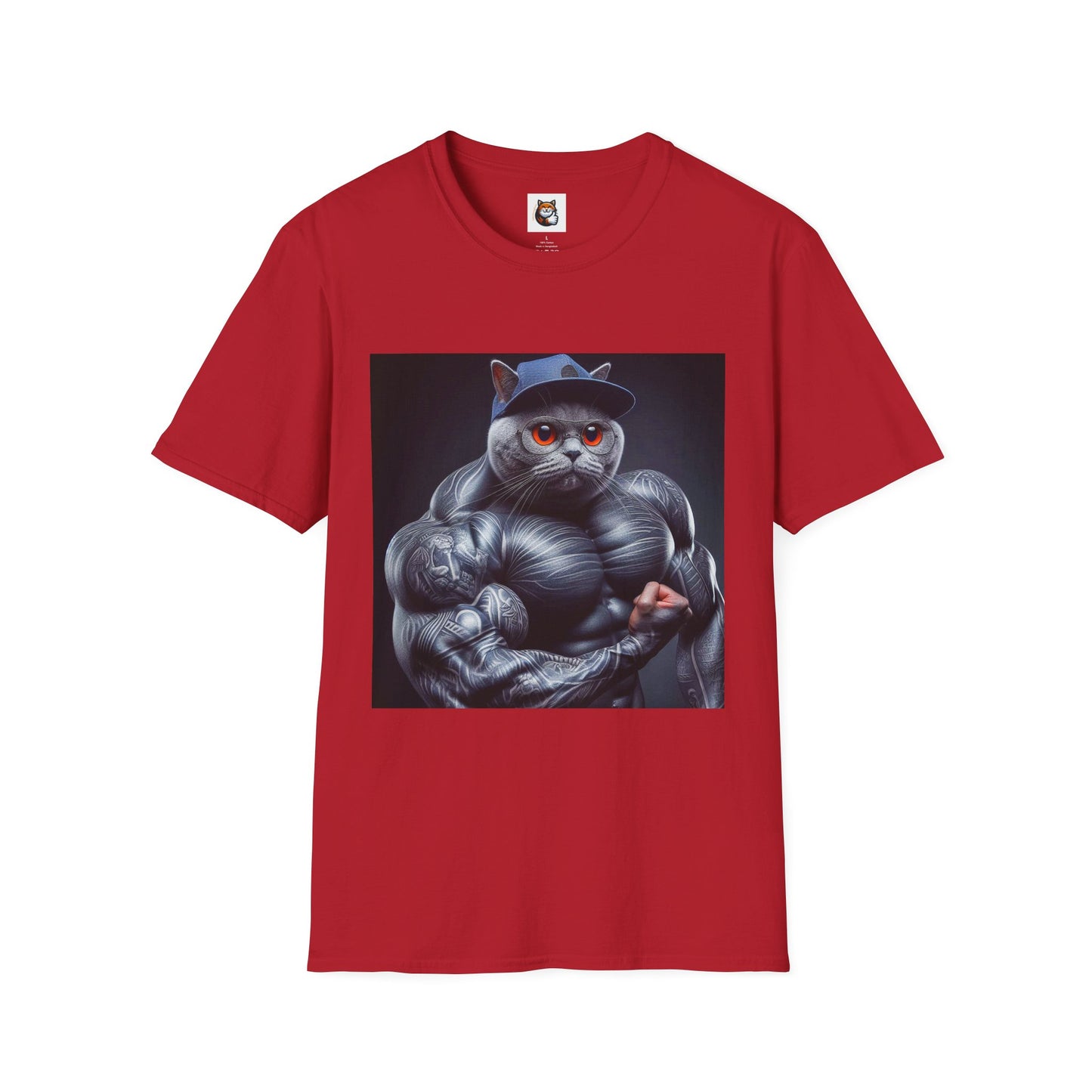 Russian Blue Cat arm day  T-Shirt