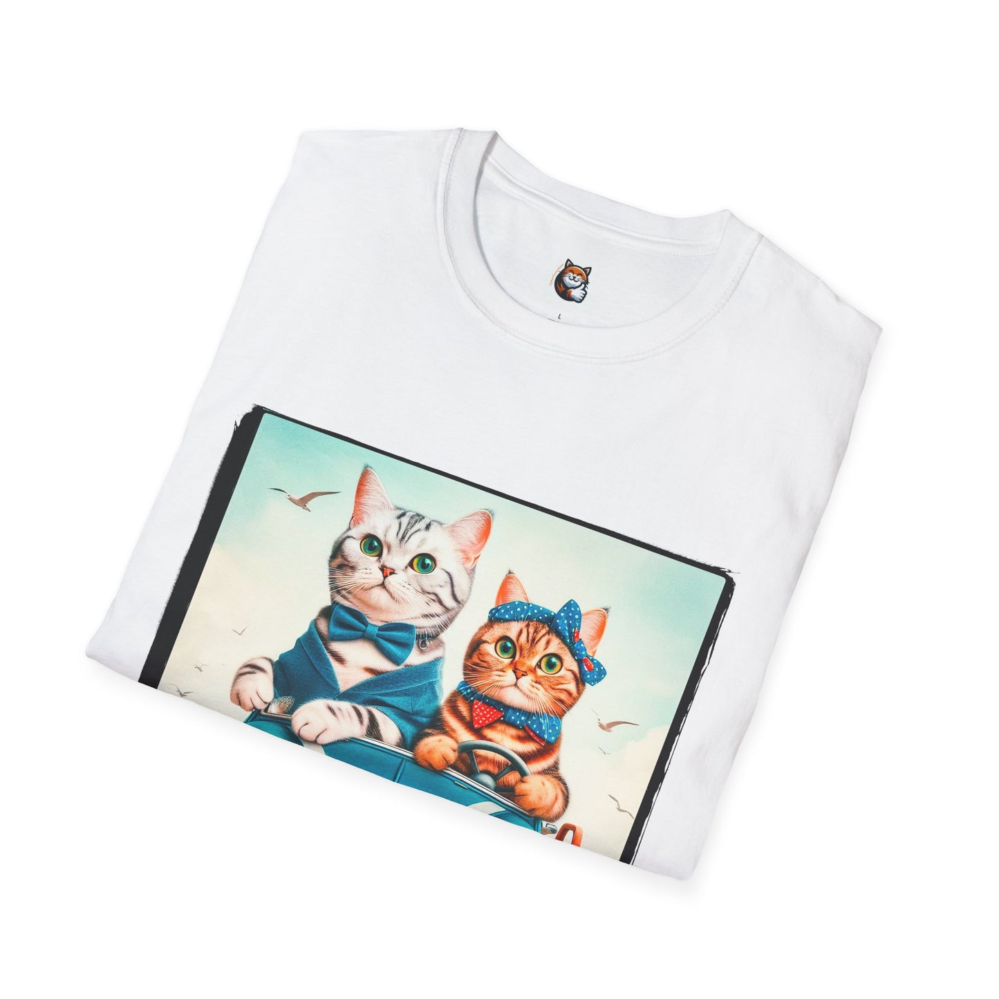 American Shorthair couple driving Softstyle T-Shirt