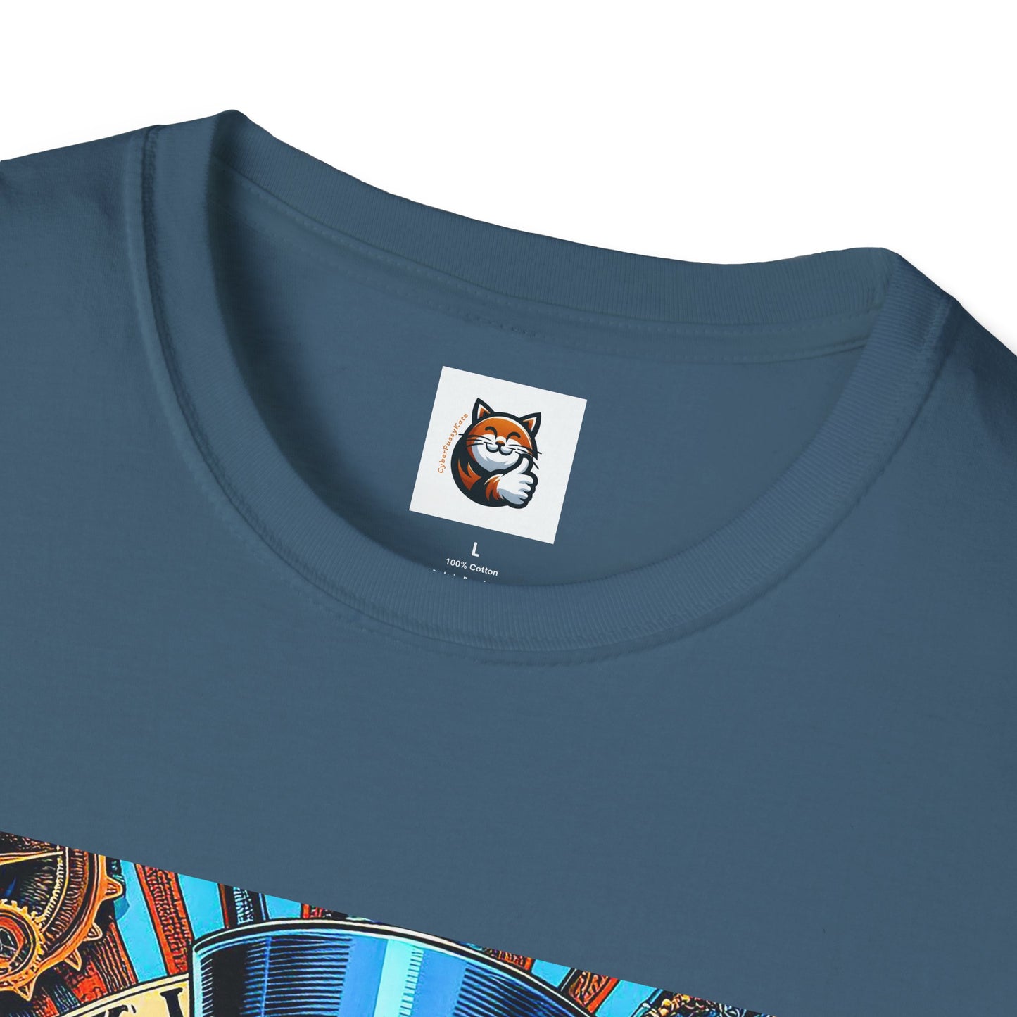 Russian Blue Cat Unisex Softstyle T-Shirt