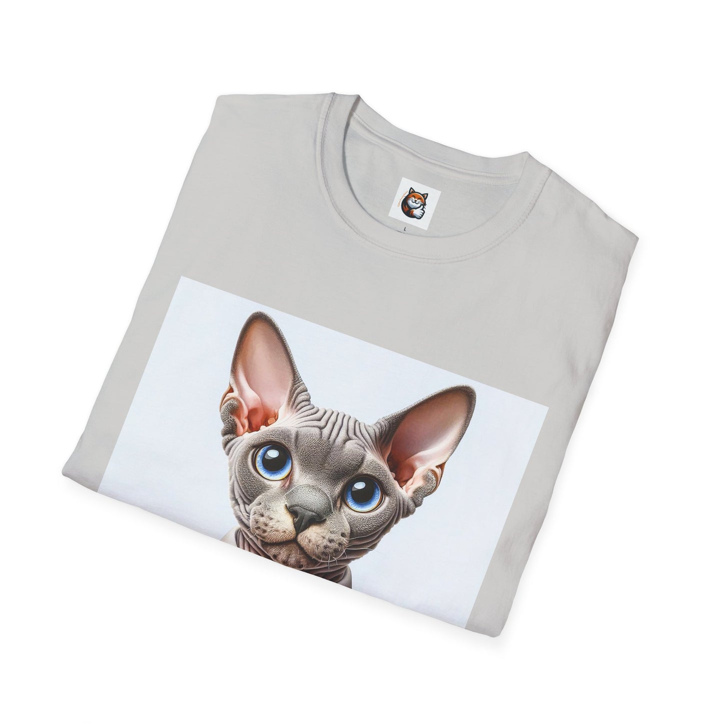 Devon Rex Cat business man Softstyle T-Shirt