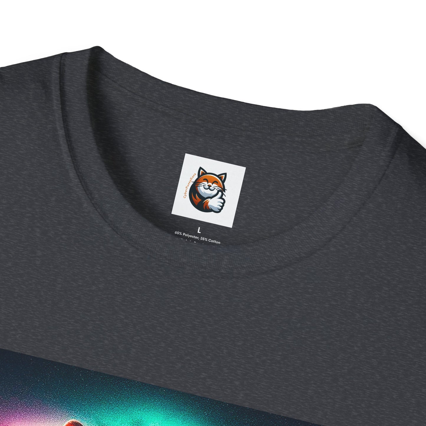 Devon Rex rainbow  Unisex Softstyle T-Shirt
