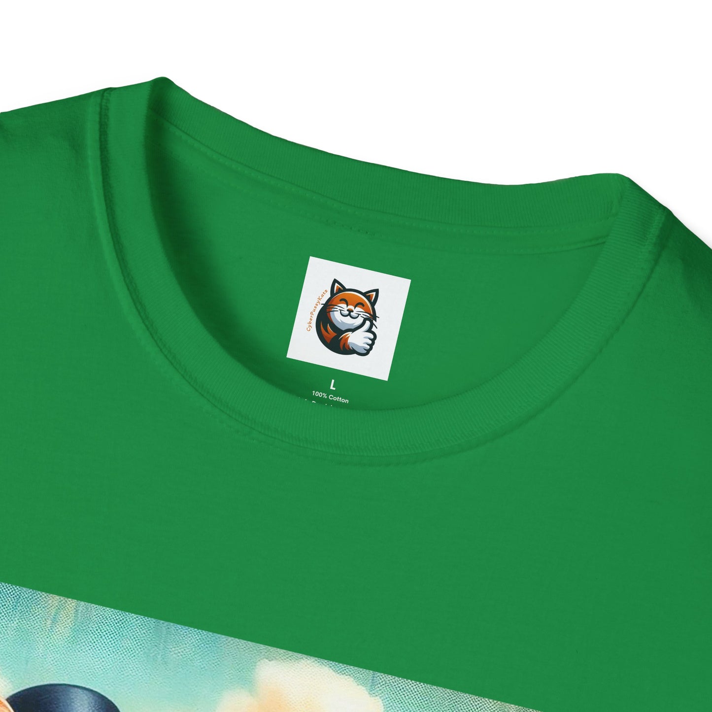 Wacky Domestic Cat Unisex Softstyle T-Shirt