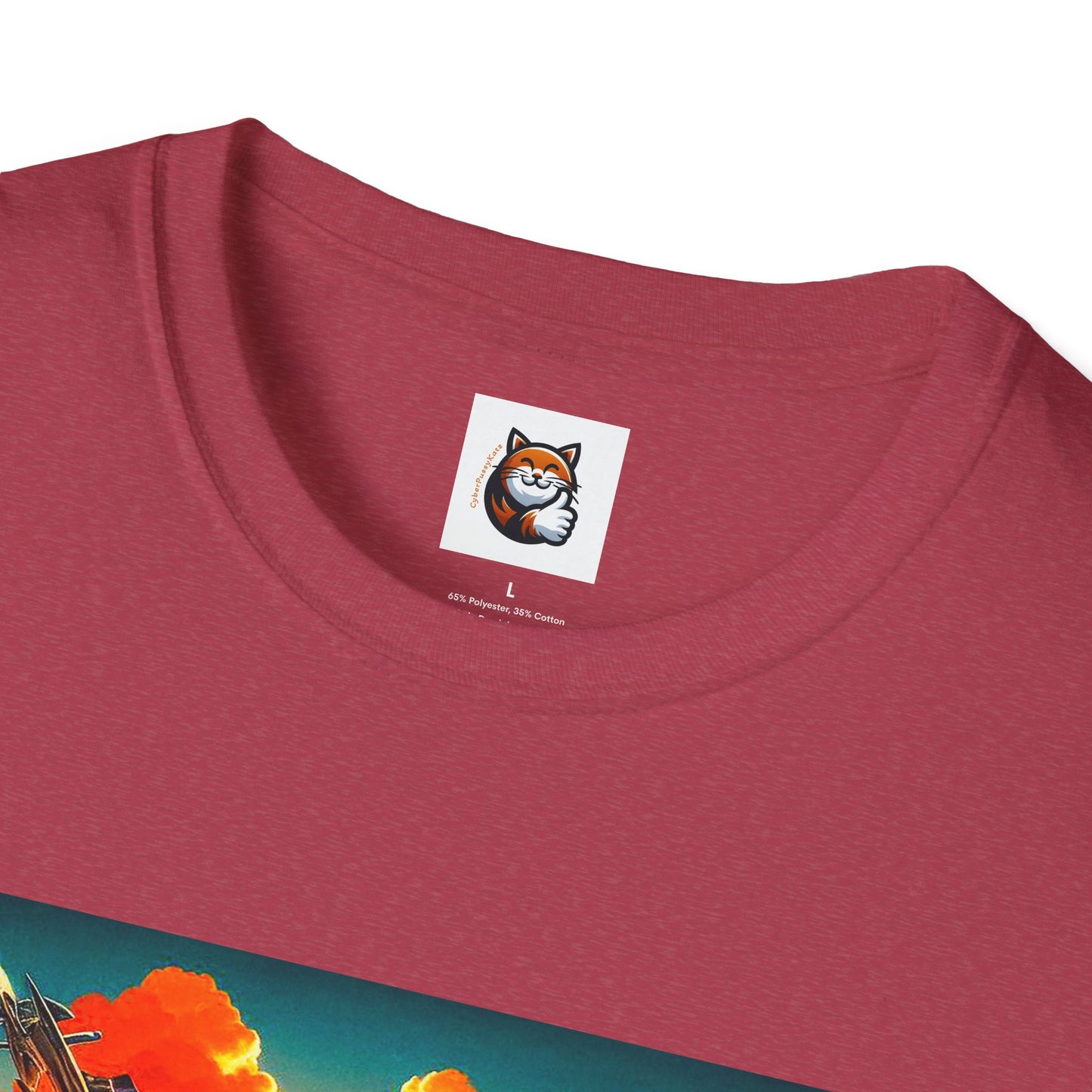 Wacky Domestic Cat Unisex Softstyle T-Shirt