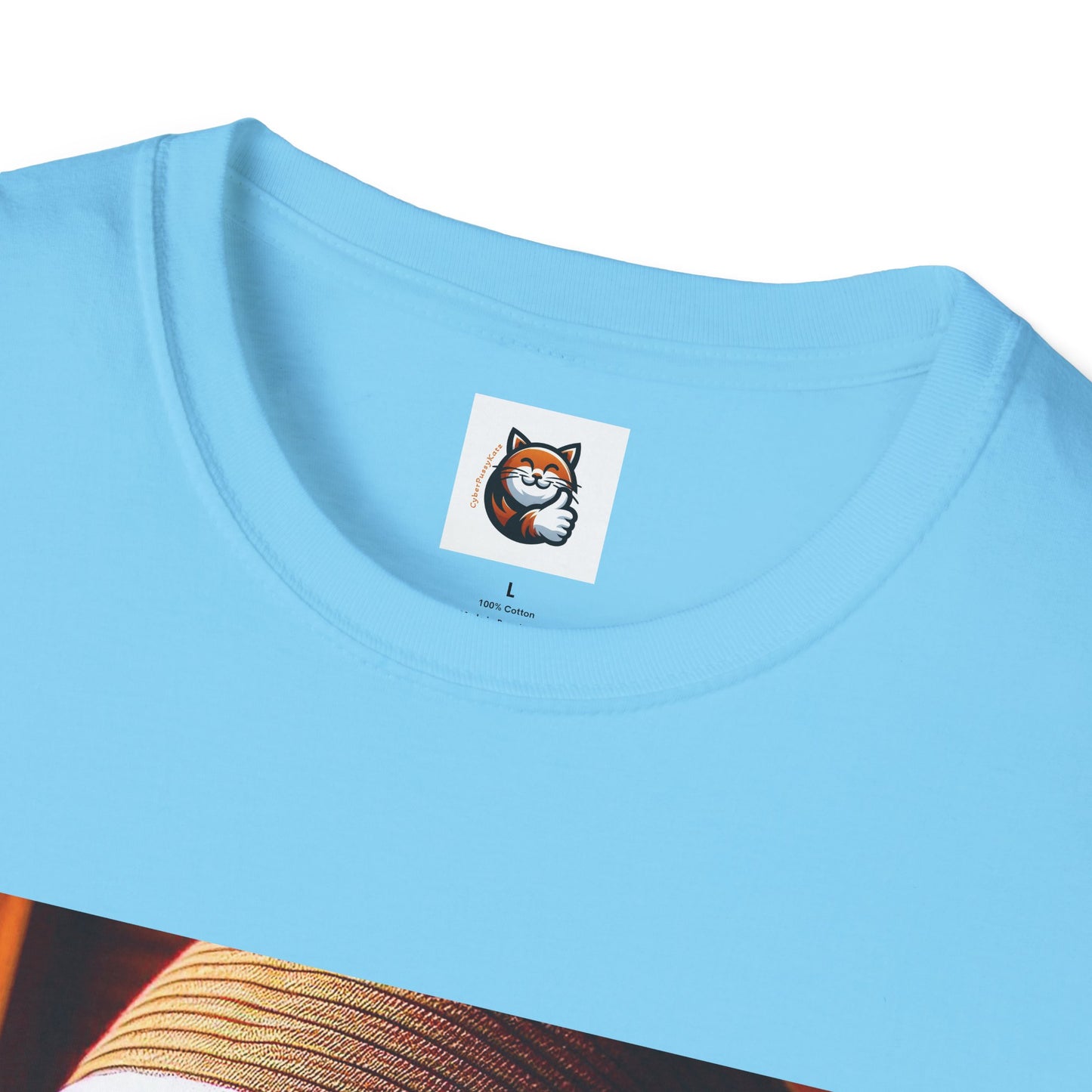 Russian Blue Cat hat and bow tie  T-Shirt