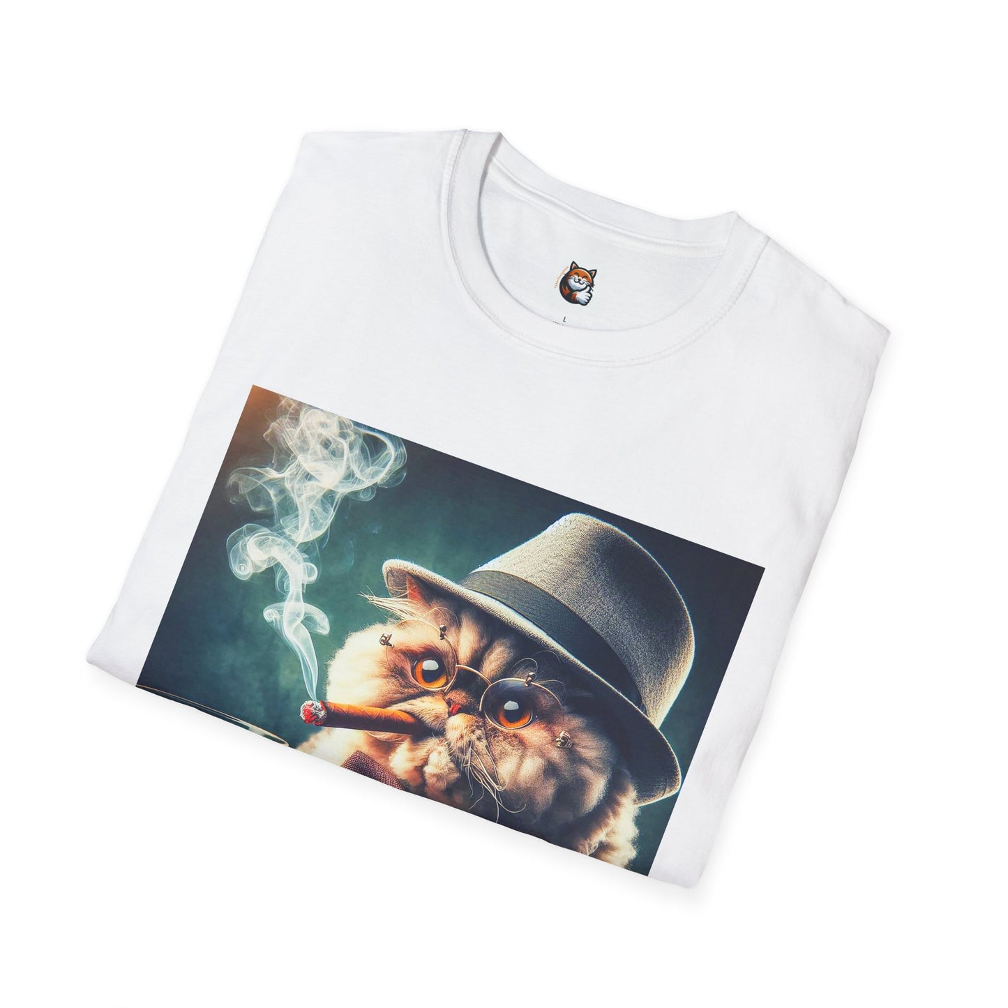 Selkirk Rex Cat T-Shirt cigars and whiskey