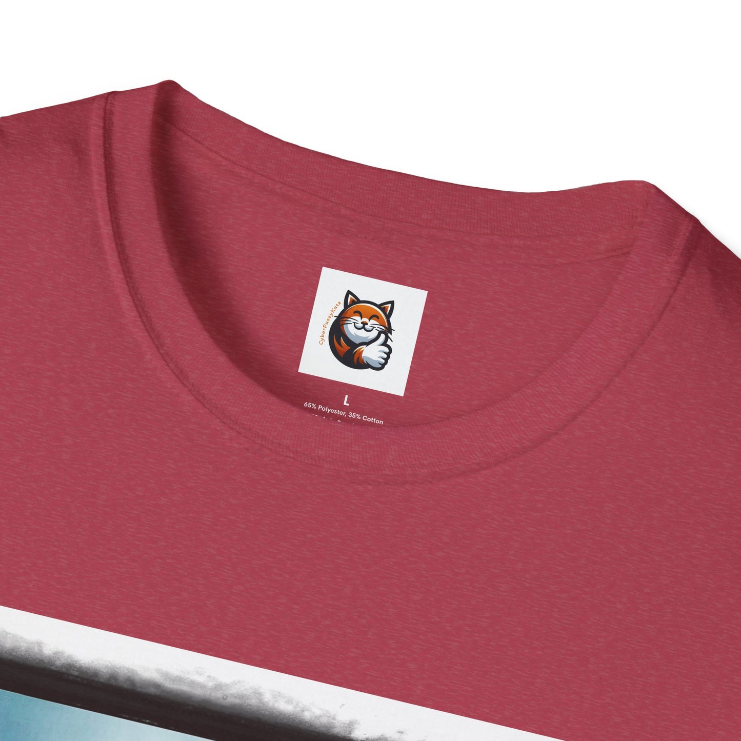 Cornish Rex Cat hat and bow tie Softstyle T-Shirt