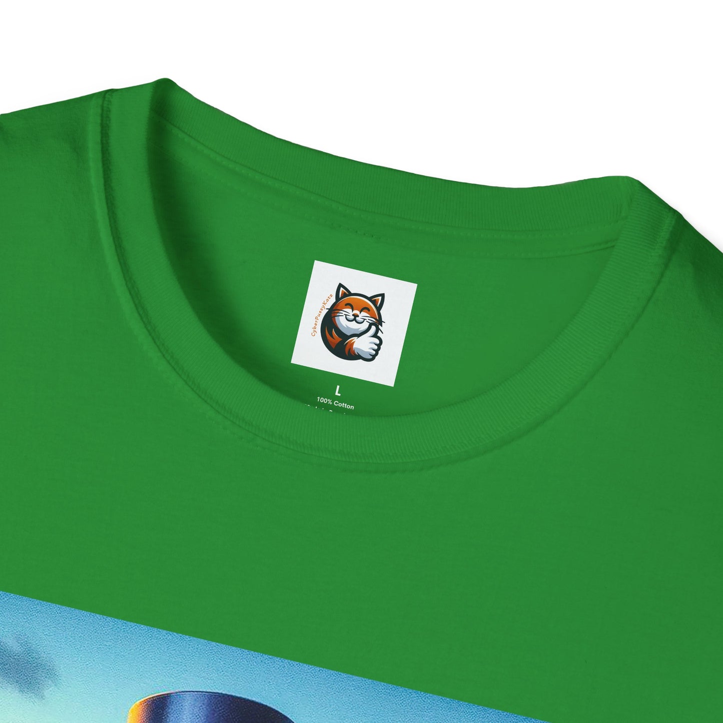 Russian Blue Cat driving couple  T-Shirt