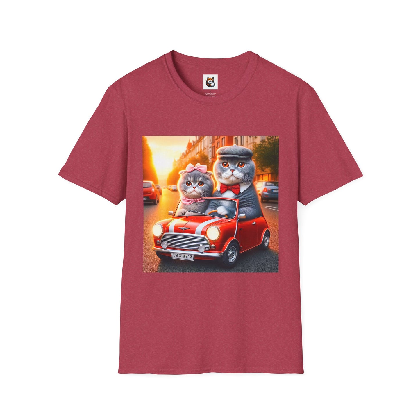 Scottish Fold tiny car  T-Shirt