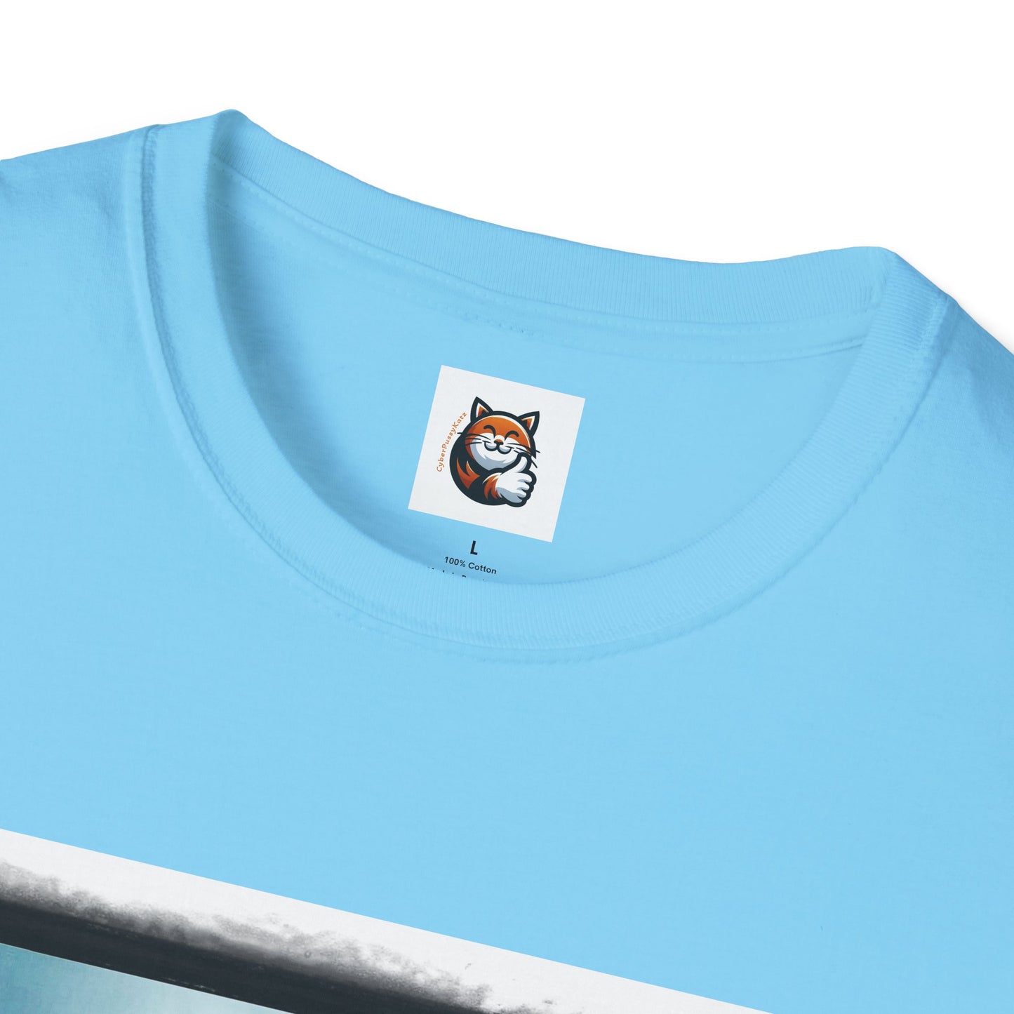 Cornish Rex Cat hat and bow tie Softstyle T-Shirt