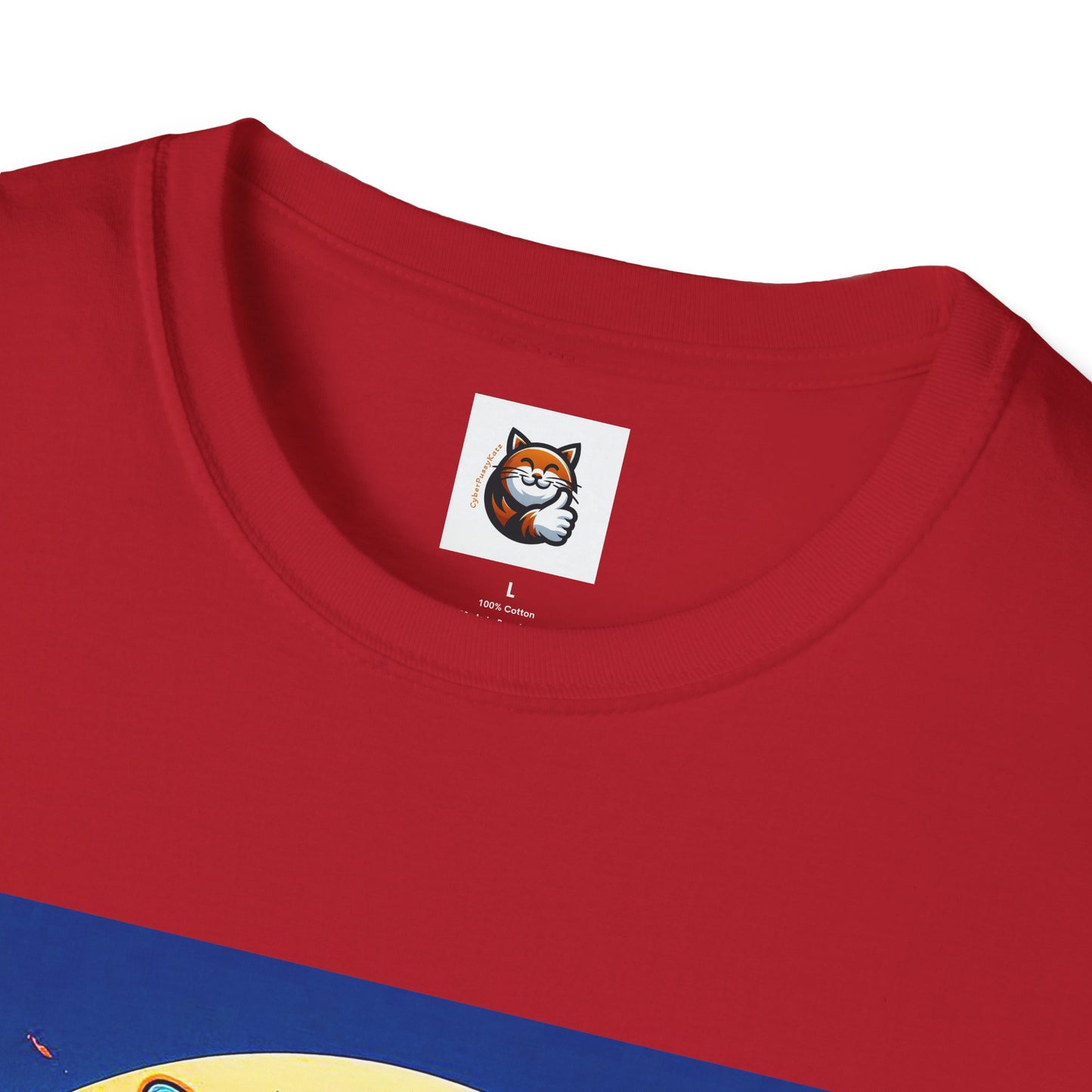 Russian Blue Cat Unisex Softstyle T-Shirt