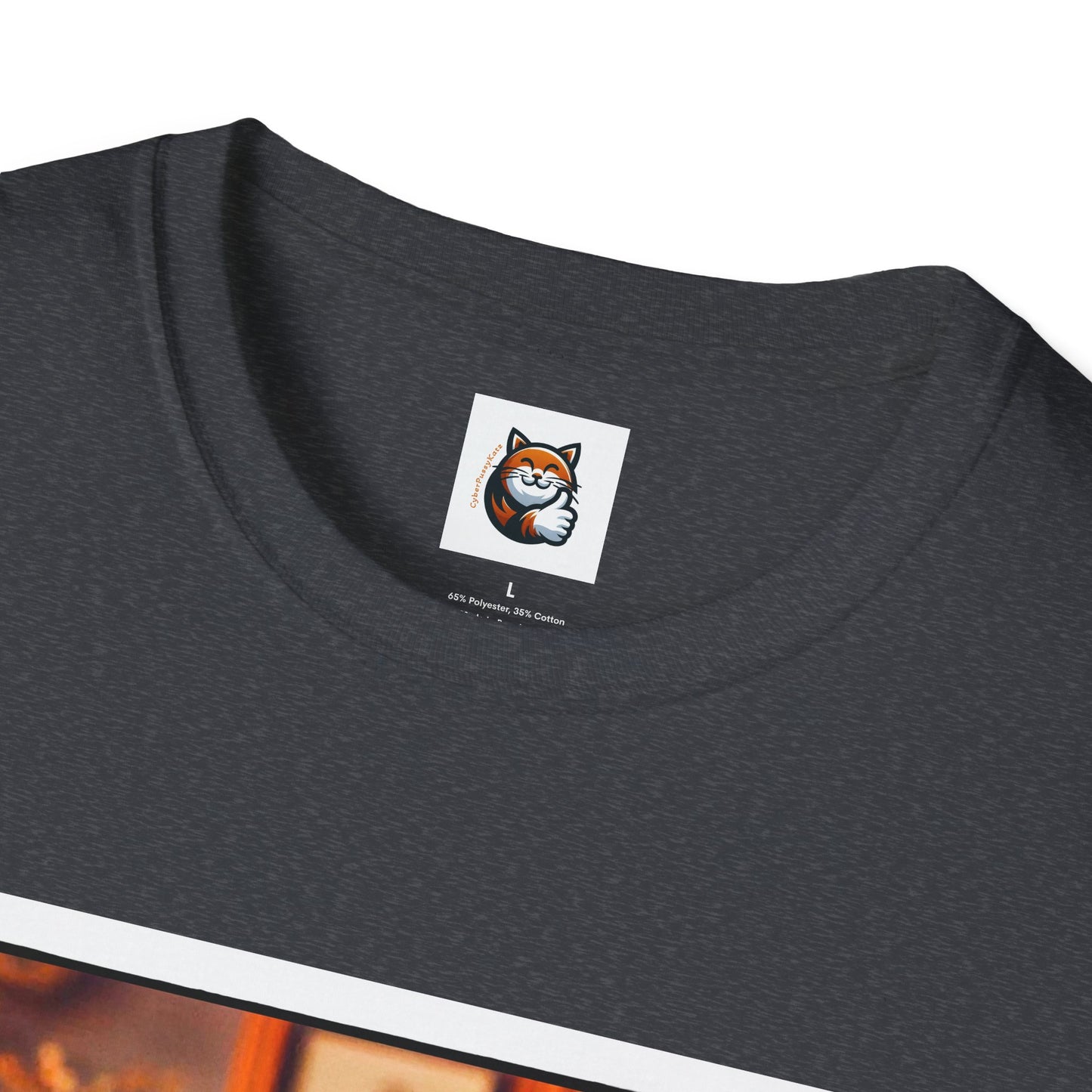 Devon Rex bow and tie Unisex Softstyle T-Shirt