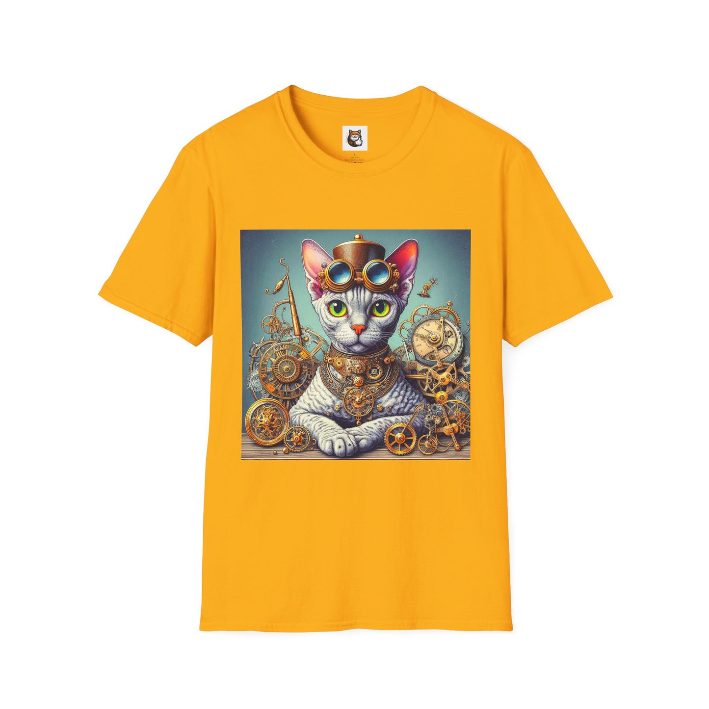 Devon Rex Cat Unisex Softstyle T-Shirt