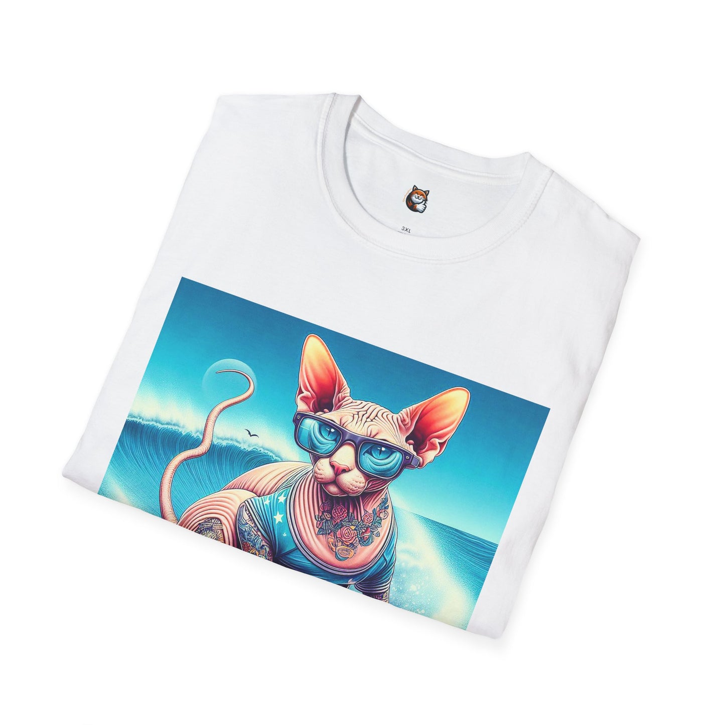 Sphynx Cat surfing beauty shirt