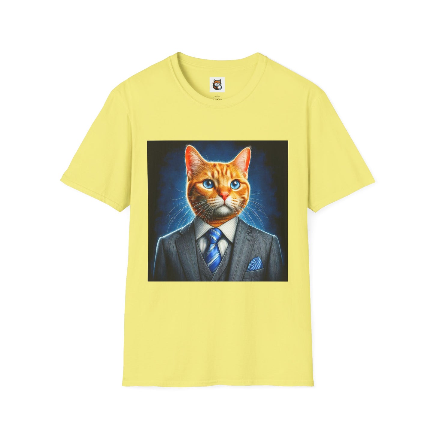 Domestic Cat Unisex suit and tie T-Shirt