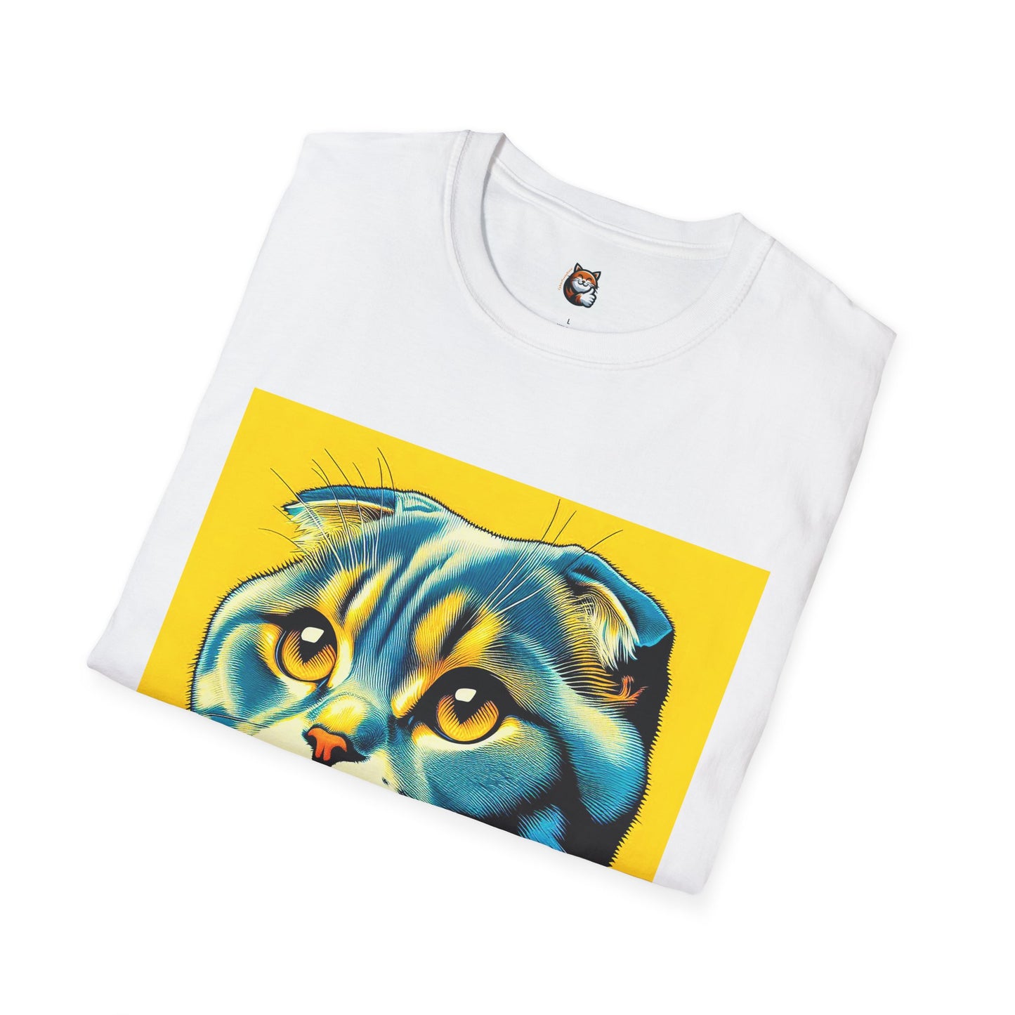 Scottish Fold Cat yellow cutie  T-Shirt