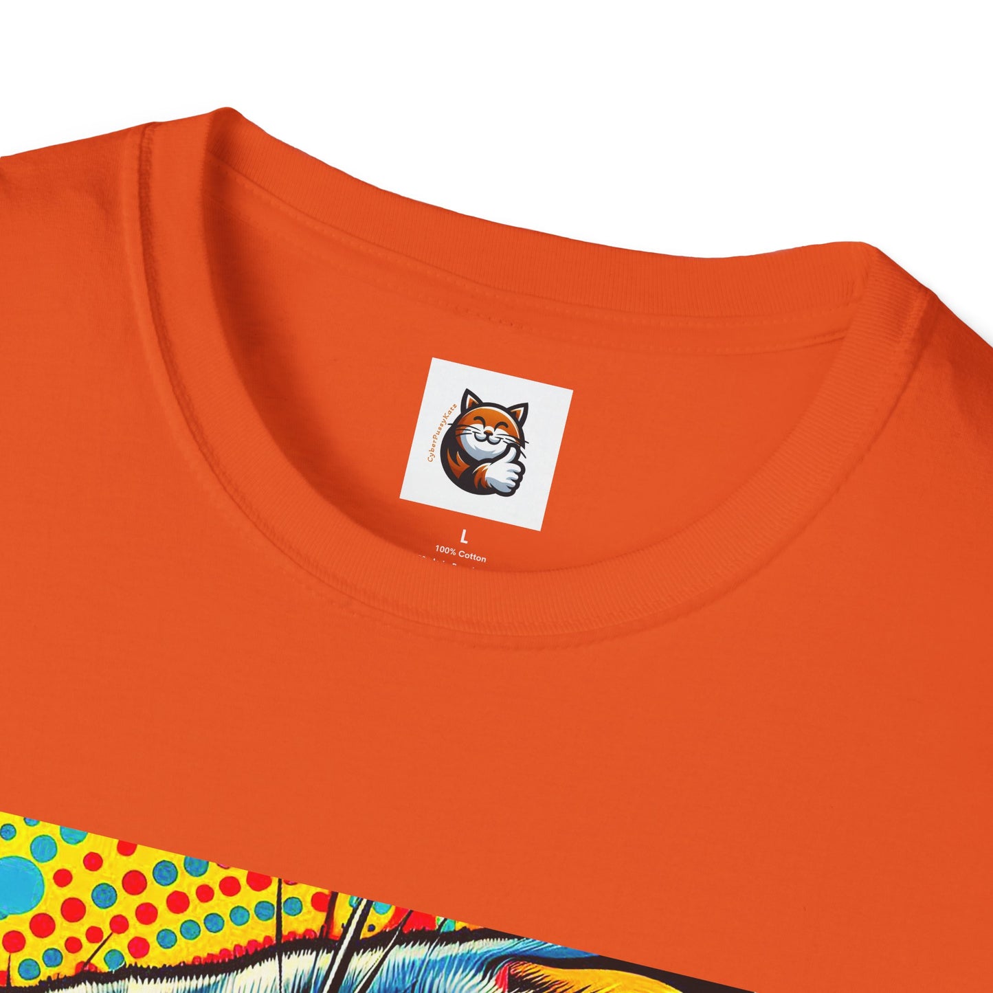 Scottish Fold Cat yellow comic book shirt