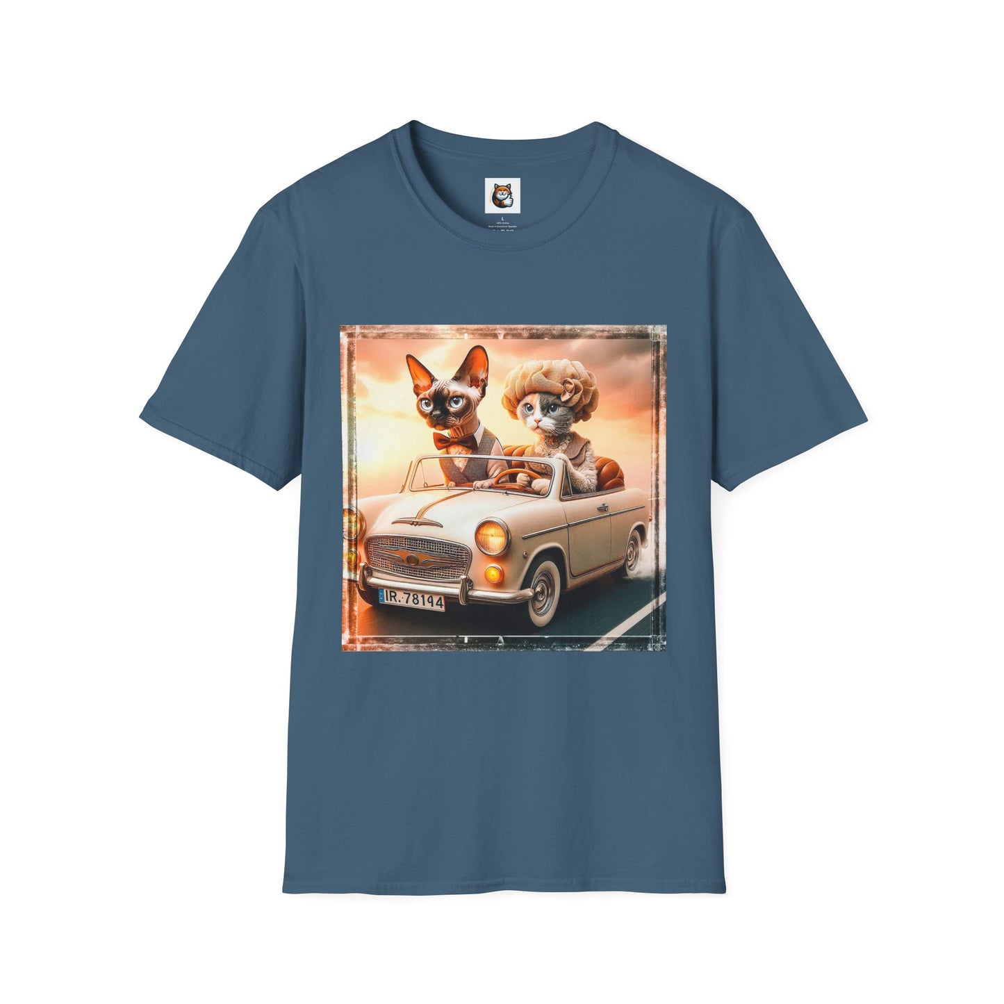 Wacky  Devon Rex Cat Unisex Softstyle T-Shirt