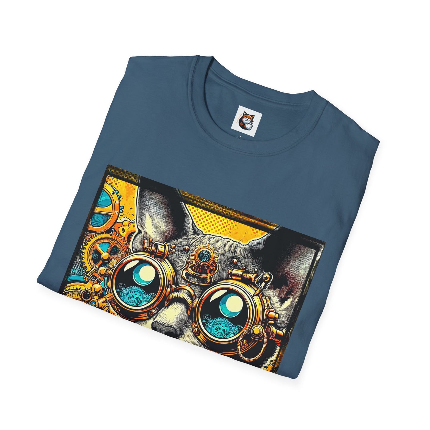 Cornish Rex Cat steam punk  T-Shirt