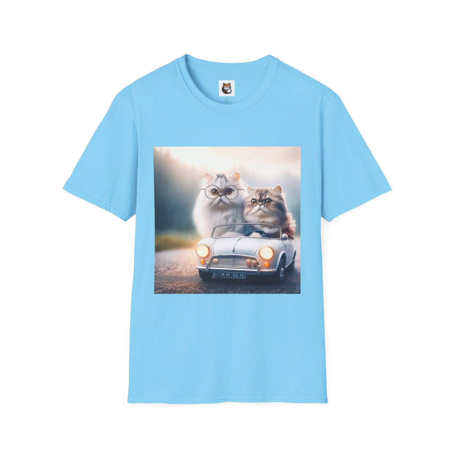 Wacky Persian Cat Unisex Softstyle T-Shirt