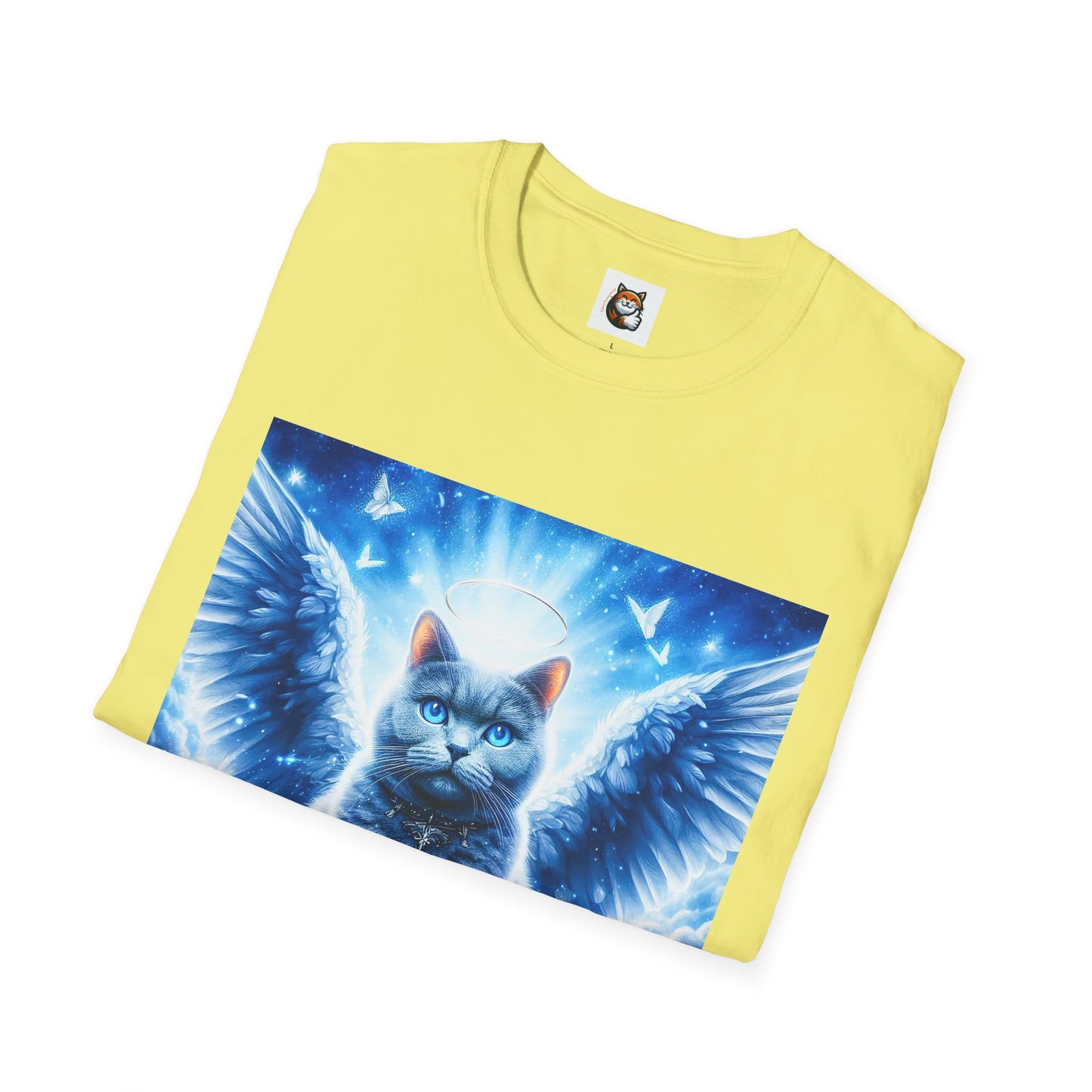 Russian Blue Cat Unisex Softstyle T-Shirt