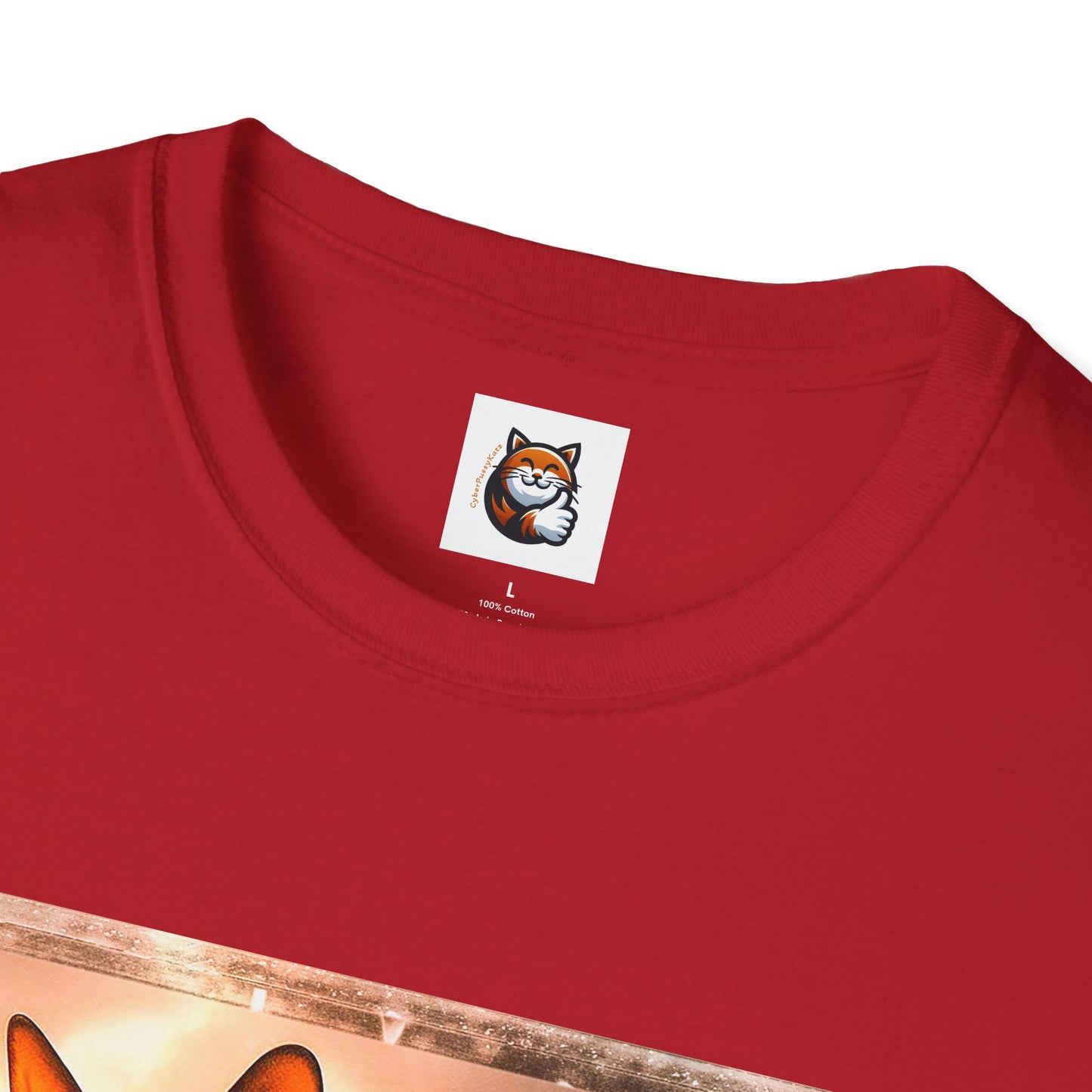 Wacky  Devon Rex pretty sunset  Unisex Softstyle T-Shirt