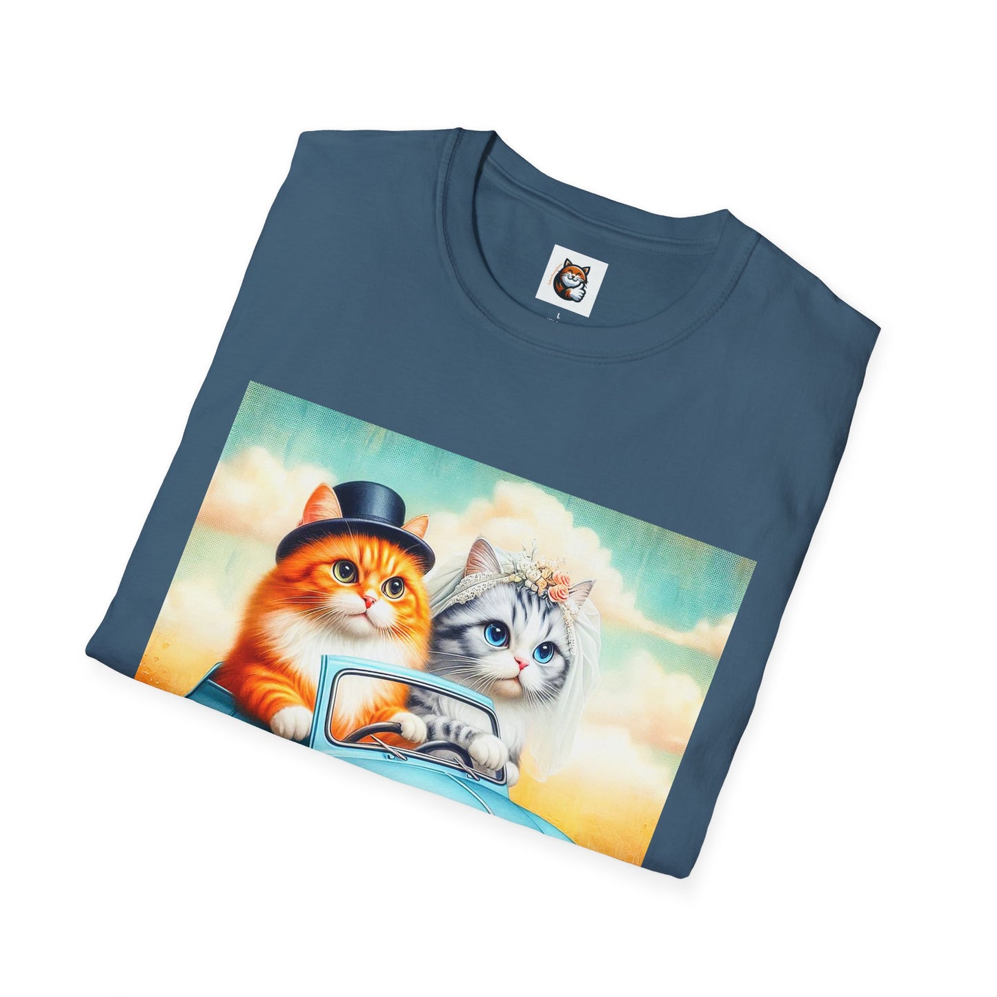 Wacky Domestic Cat Unisex Softstyle T-Shirt