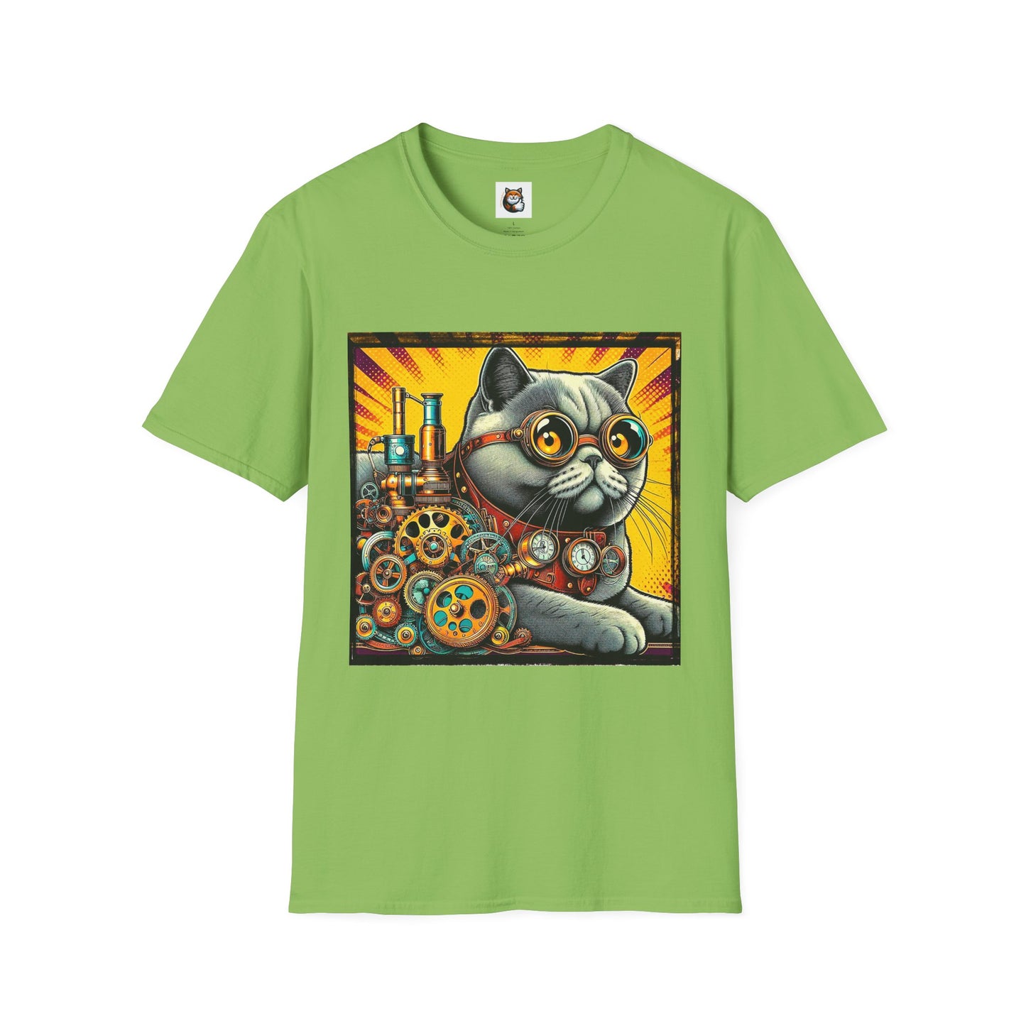 British Shorthair steam punk Softstyle T-Shirt