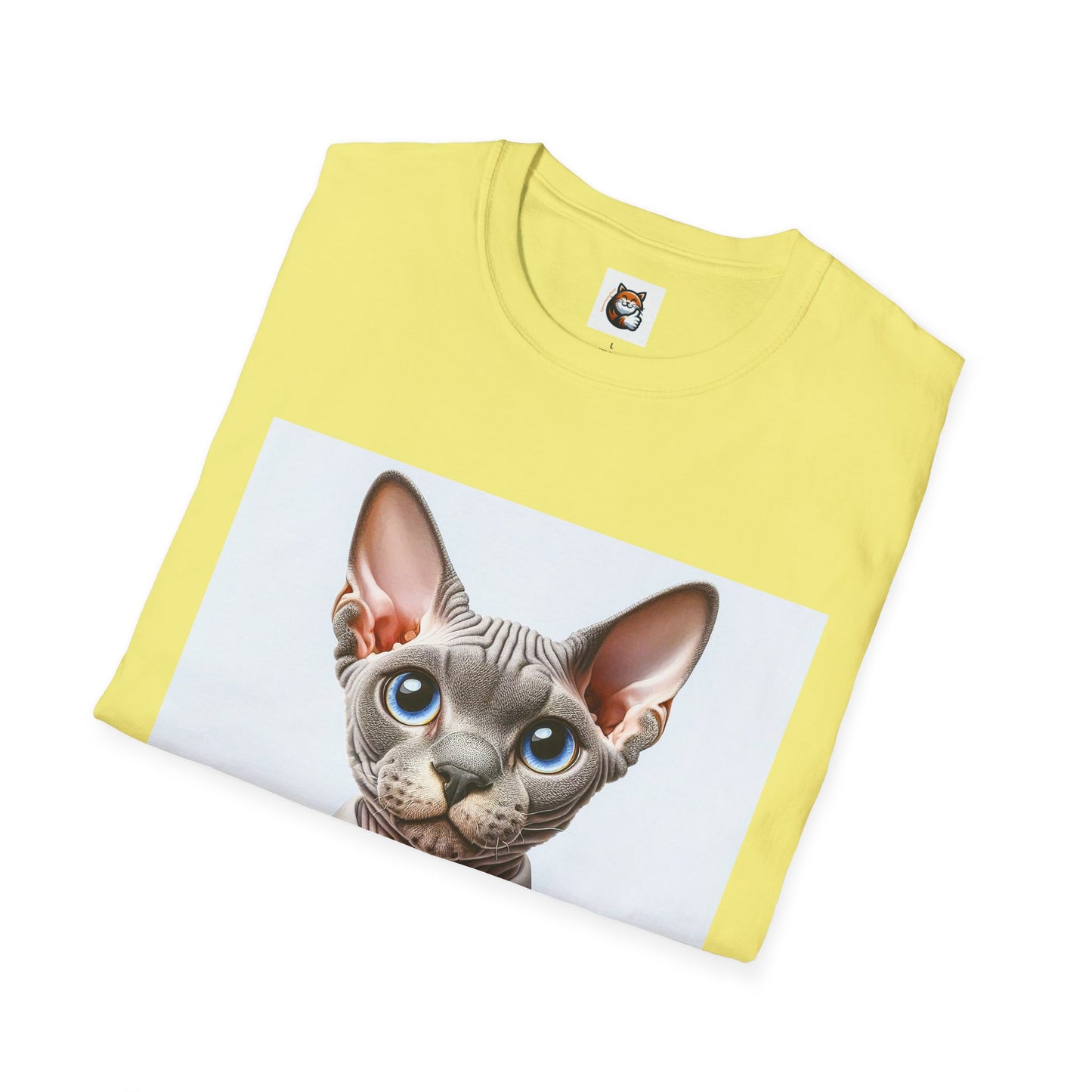 Devon Rex Cat business man Softstyle T-Shirt