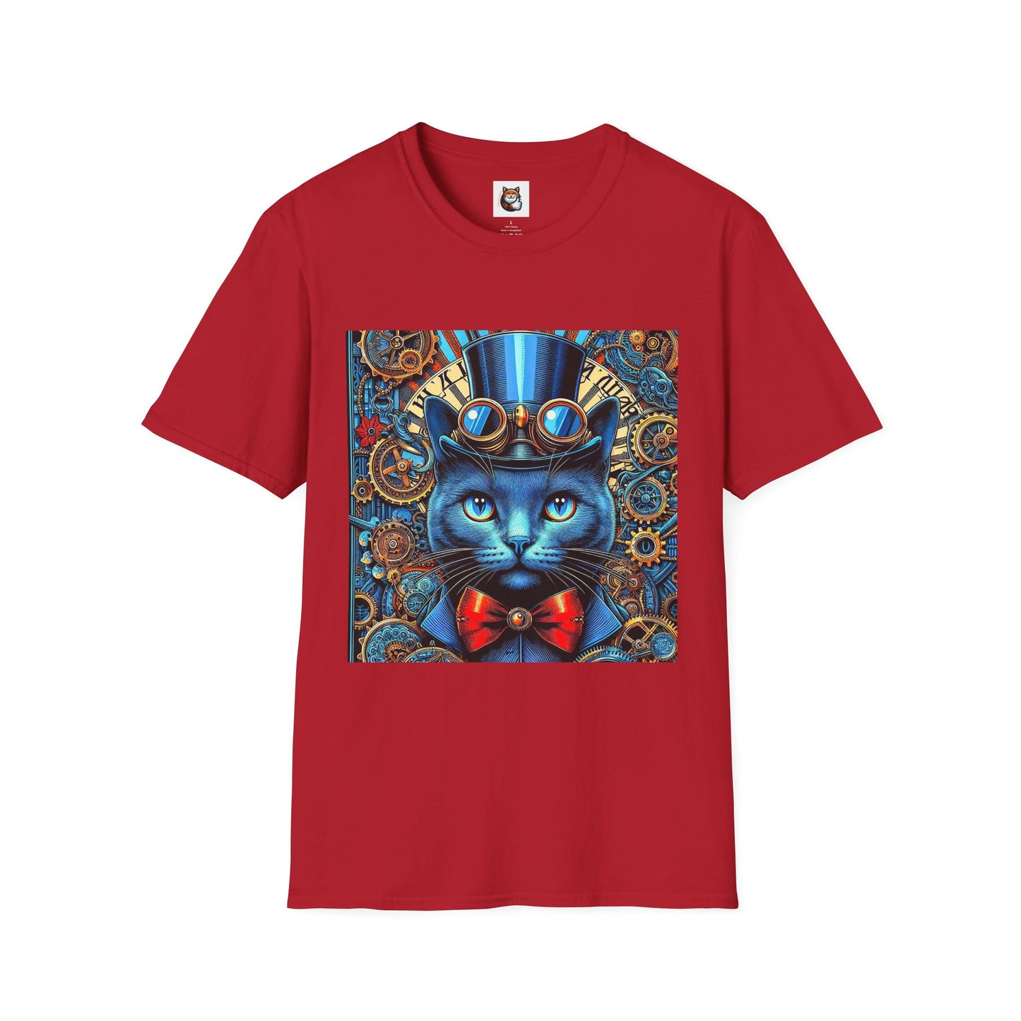 Russian Blue Cat Unisex Softstyle T-Shirt