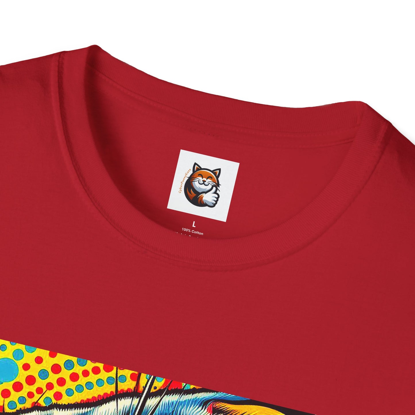 Scottish Fold Cat yellow comic book shirt