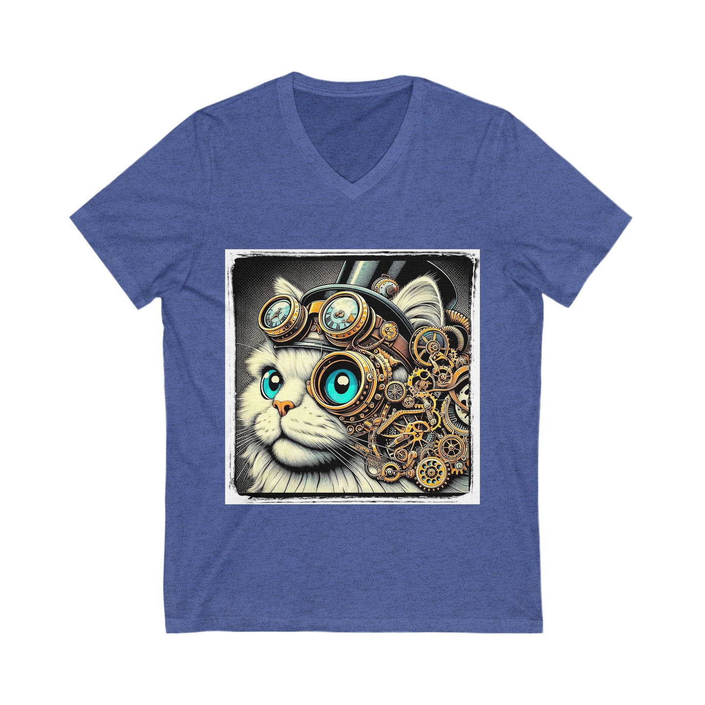 Ragdoll Cat Unisex Jersey Short Sleeve V-Neck Tee