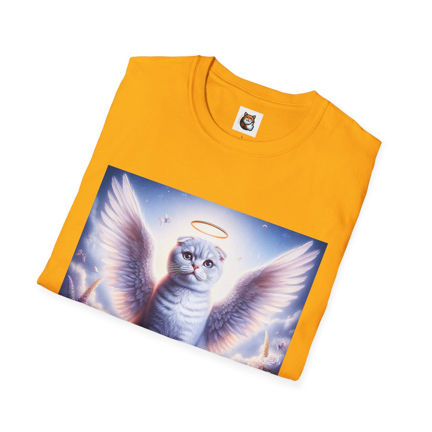 Scottish Fold Cat heavenly Angel T-Shirt