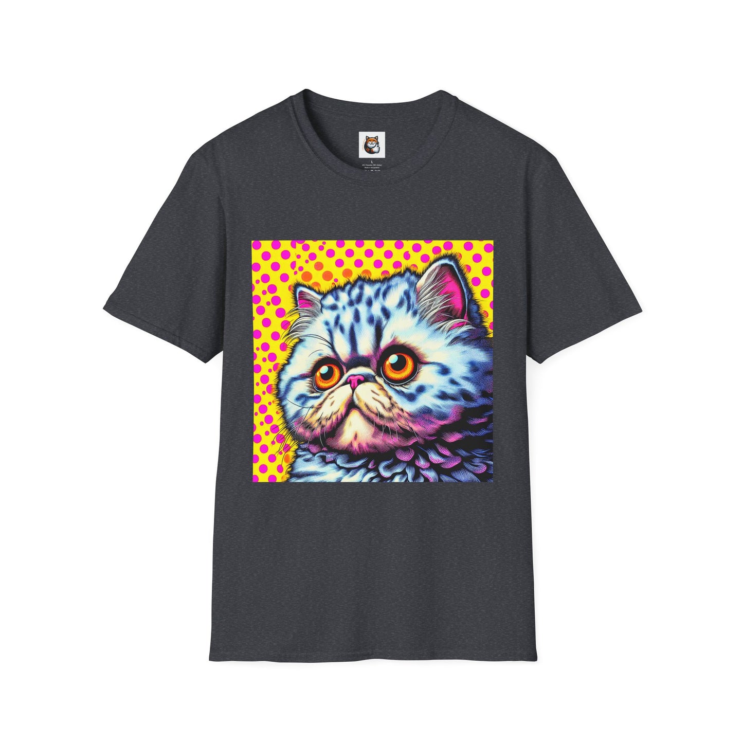 Selkirk Rex Cat T-Shirt comic book cutie
