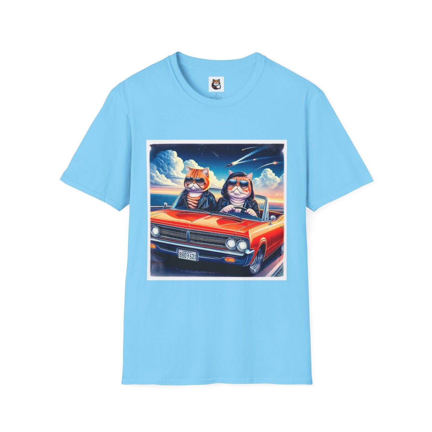 Wacky Exotic Shorthair Cat Unisex Softstyle T-Shirt