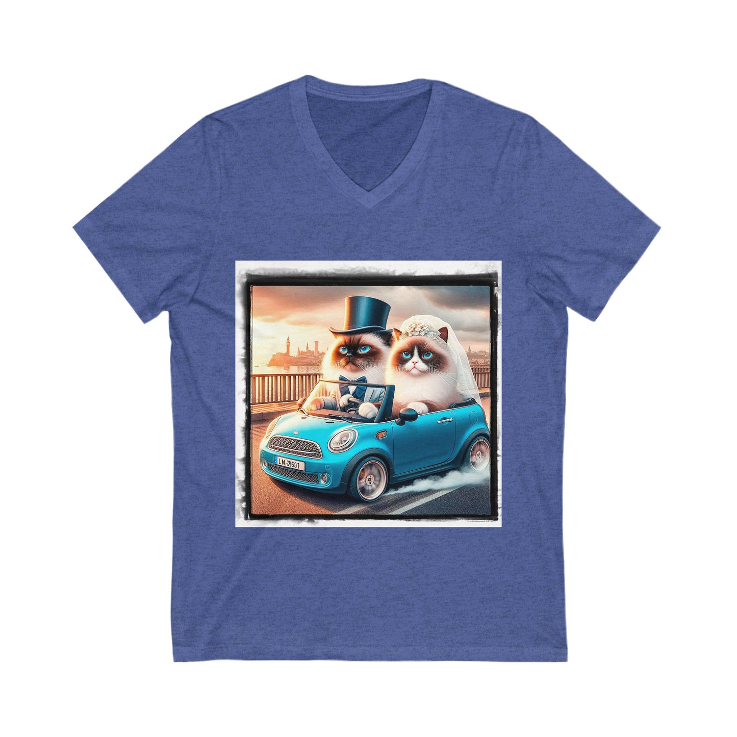 Wacky Birman Unisex Jersey Short Sleeve V-Neck Tee