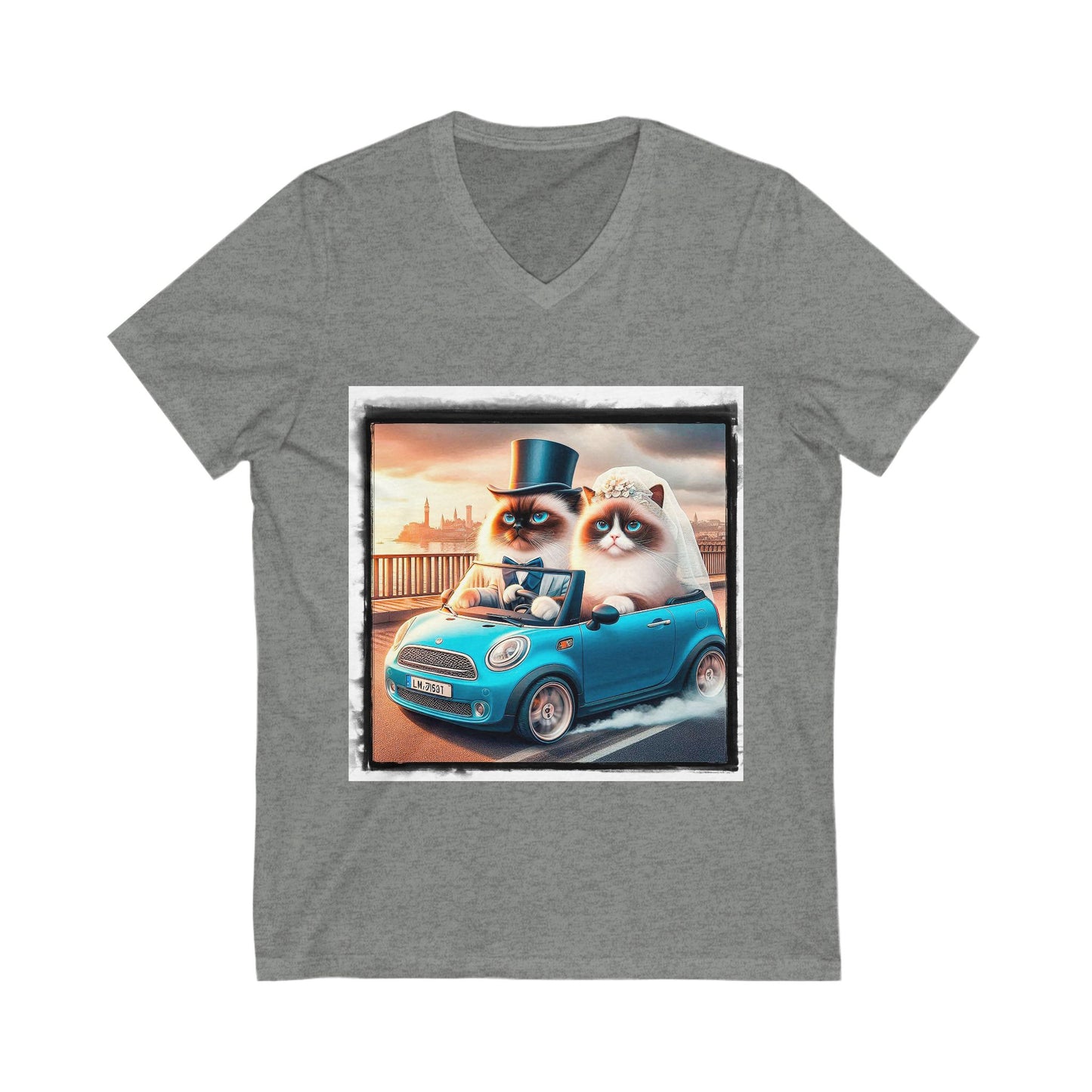 Wacky Birman Unisex Jersey Short Sleeve V-Neck Tee